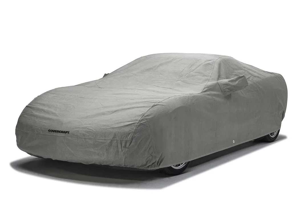 C18808FD11AC – COVERCRAFT Car Cover, All-Weather Proof Gray 5 Layer Softback Fabric With Antenna Pocket With 2 Mirror...
